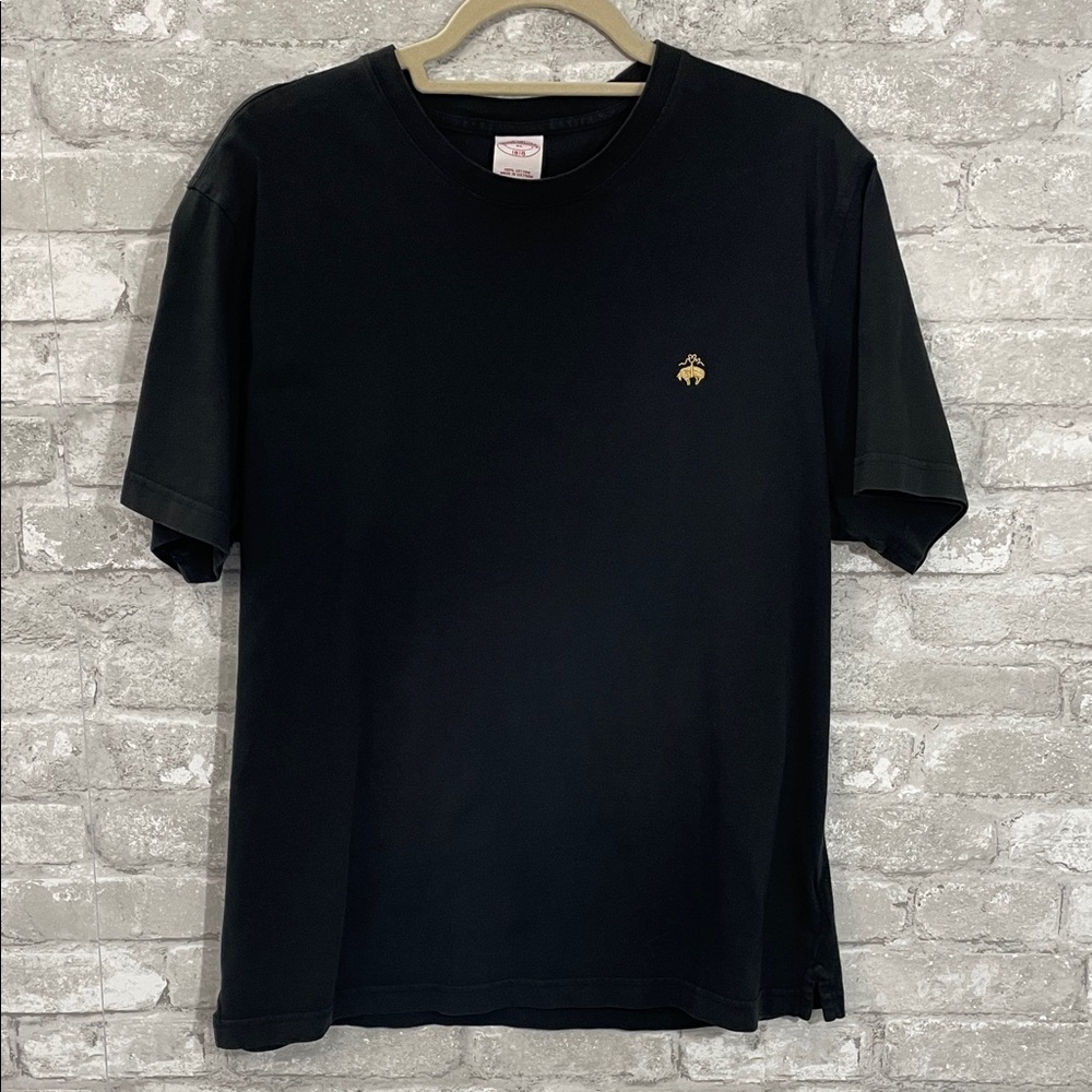 Brooks Brothers Black Embroidered Tee - Picture 2 of 6
